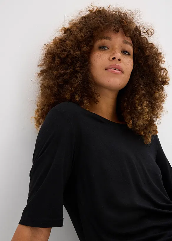 Longshirt van soepele viscose, bonprix
