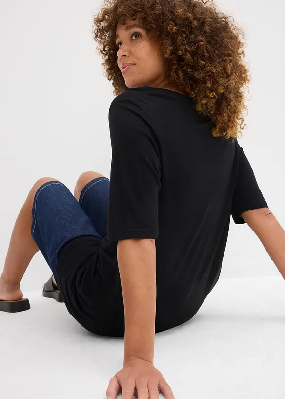 Longshirt van soepele viscose, bonprix