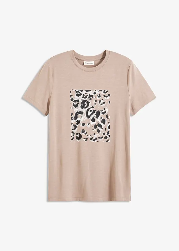 T-shirt met luipaardprint, bonprix