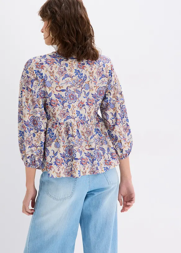 Shirtblouse met een veterdetail, bonprix