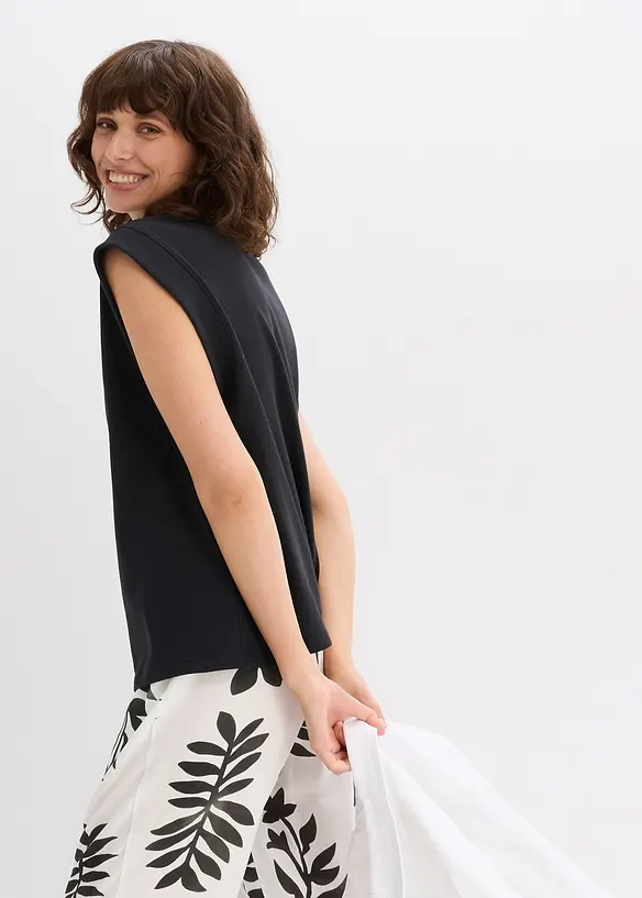 Top met ripstop inzetstuk, bonprix