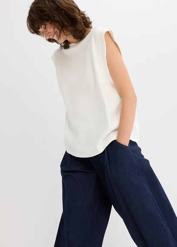 Top met ripstop inzetstuk, bonprix