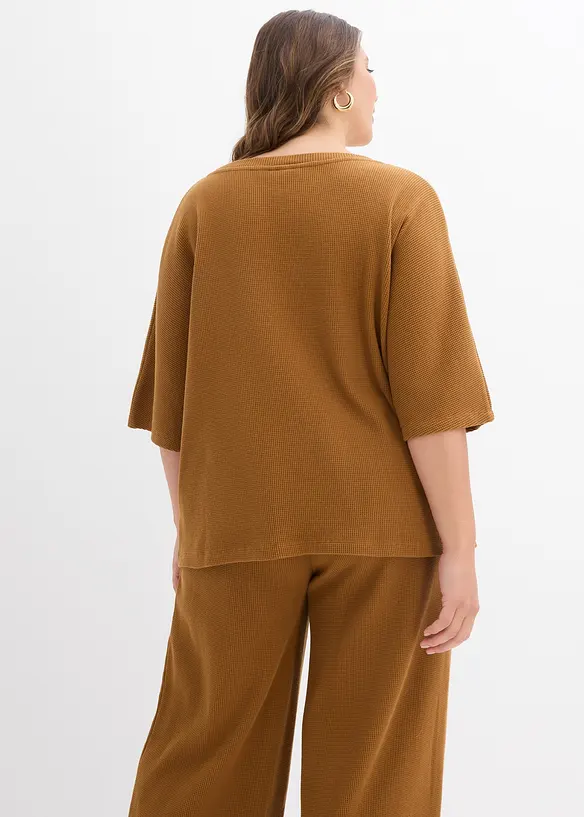 Gestructureerd shirt van katoen, bonprix