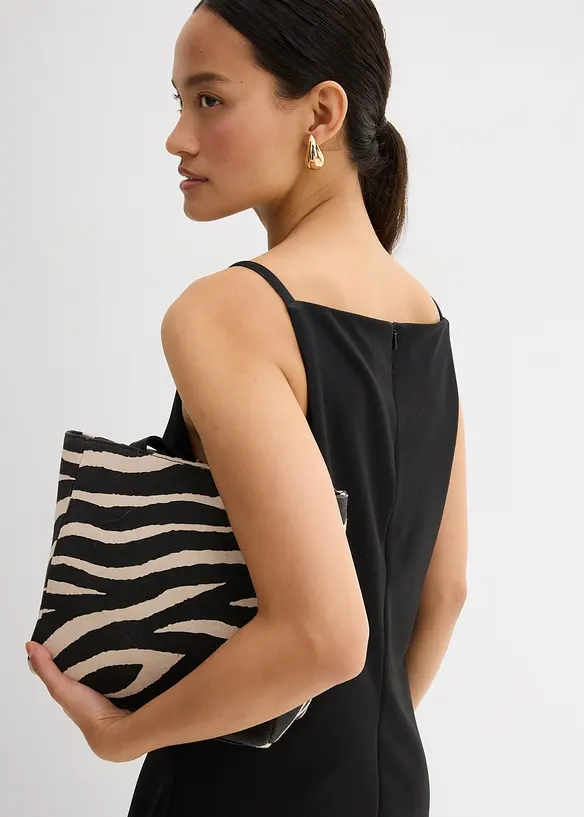 Mini jurk van soepele scuba, bonprix