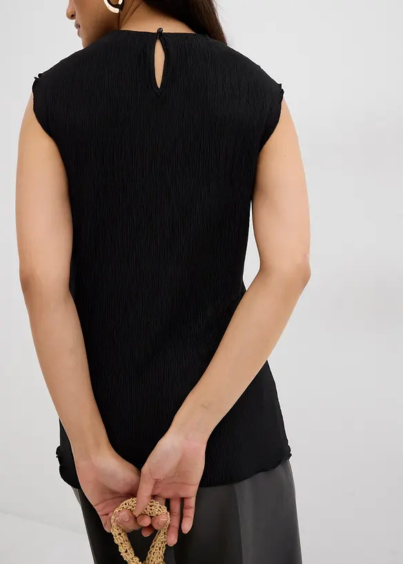 Top van gestructureerde crinkle, bonprix