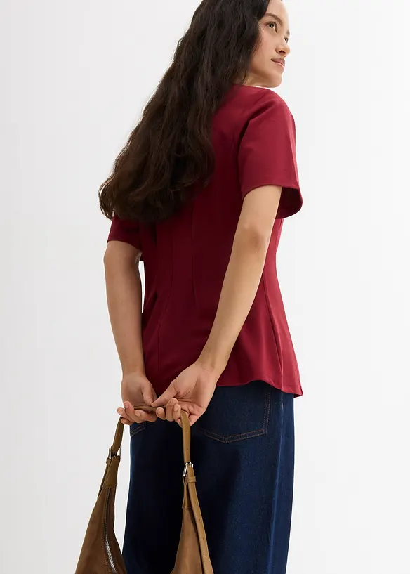 Getailleerd shirt in comfortabele Punto di Roma, bonprix