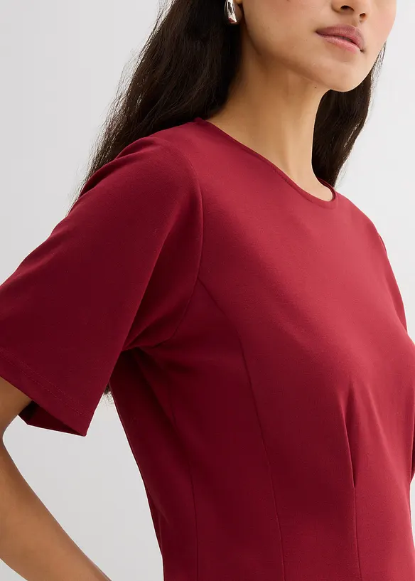 Getailleerd shirt in comfortabele Punto di Roma, bonprix