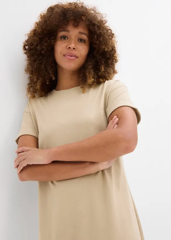 Jersey jurk van biologisch katoen, bonprix