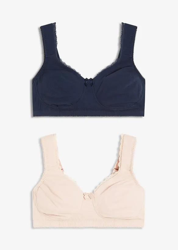 Minimizer T-shirt bh zonder beugels (set van 2), bonprix
