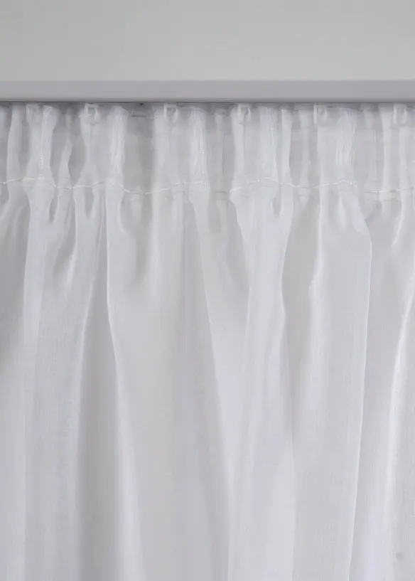 Transparant gordijn met gerecycled polyester (1 stuk), bonprix