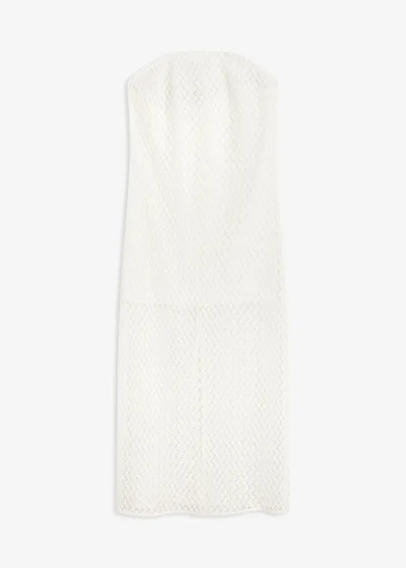 Off shoulder jurk met kant, bonprix
