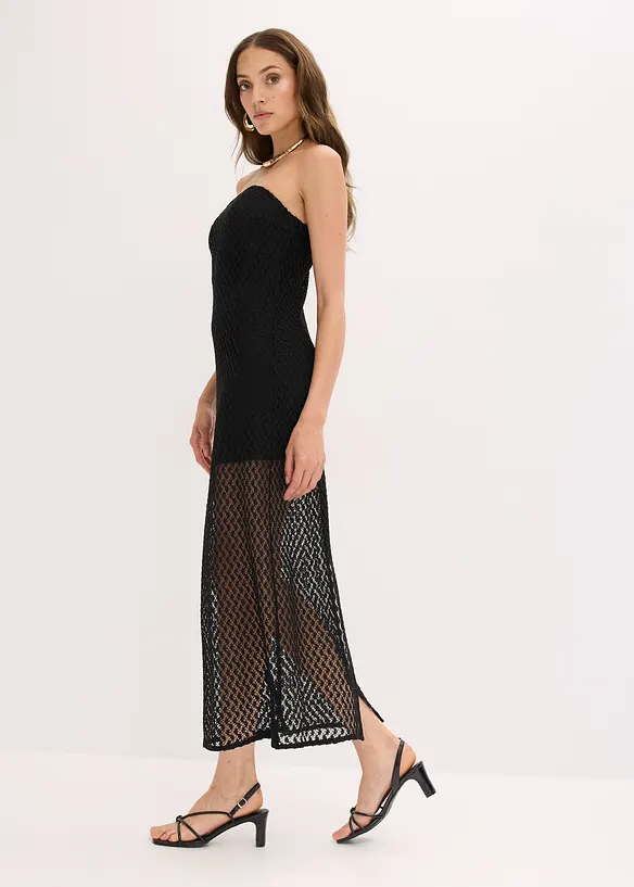 Off shoulder jurk met kant, bonprix