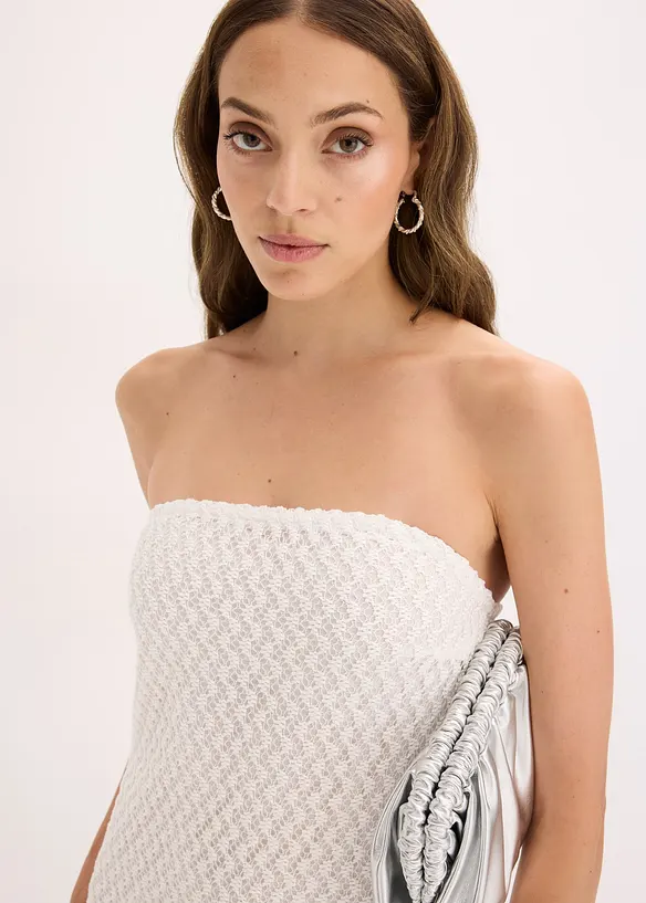 Off shoulder jurk met kant, bonprix