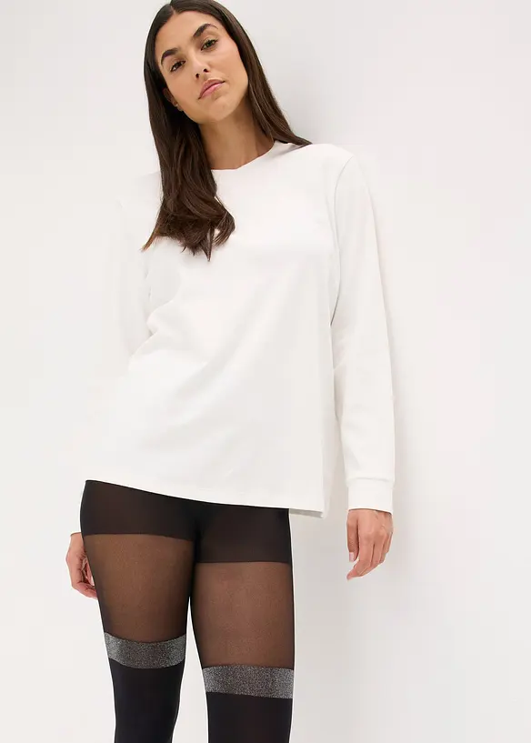 Overknee panty 70 den met glinsterende boord, bonprix