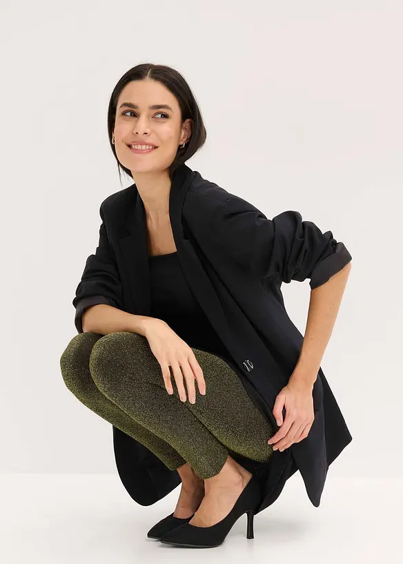 Thermo legging van glittergaren, bonprix