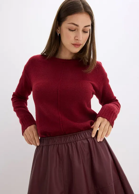 Korte imitatieleren rok, bonprix