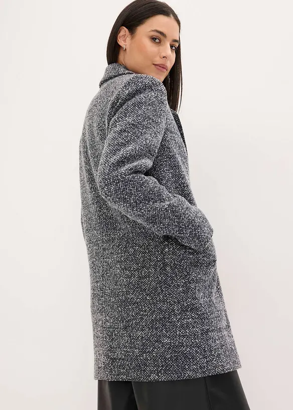 Korte jas in wollen look, bonprix