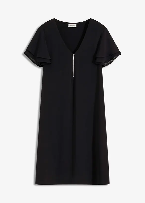 Shirtjurk met chiffon mouwen, bonprix