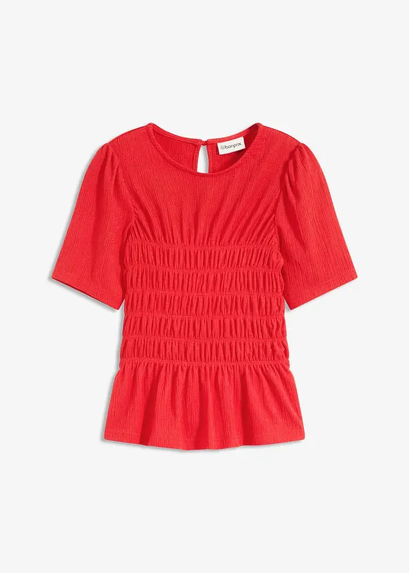 Shirt met smokwerk, bonprix