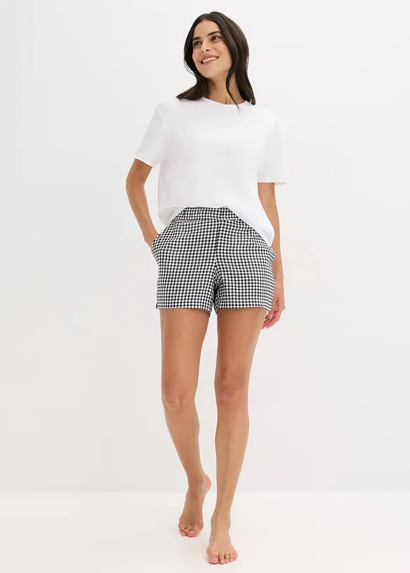 Oversized shortama met een geweven short, bonprix