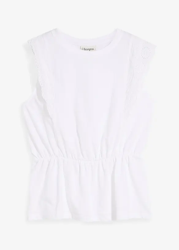 Shirt met broderie anglaise, bonprix