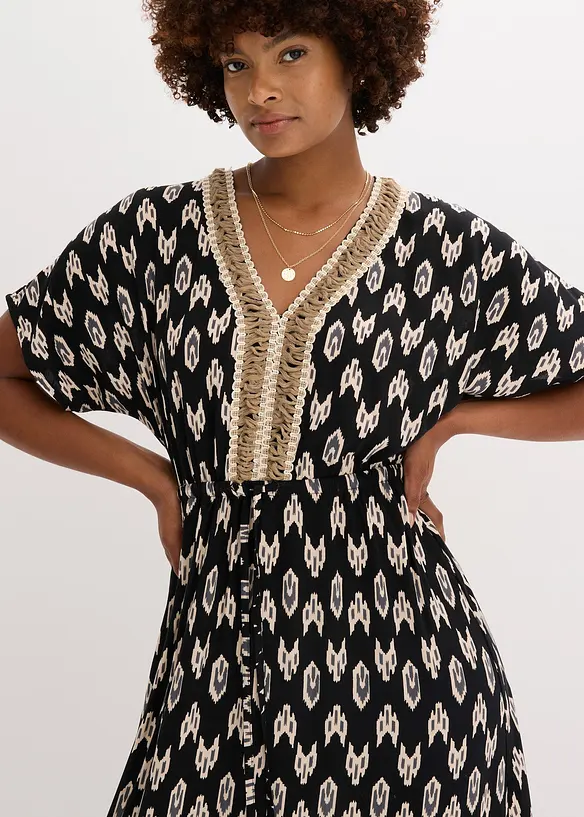 Maxi jurk van soepele viscose, bonprix