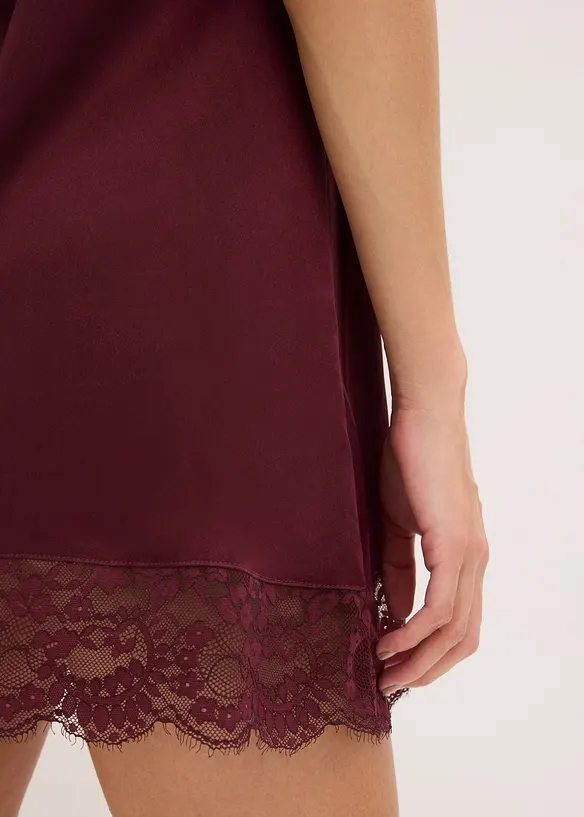 Slipdress met glanseffect, bonprix