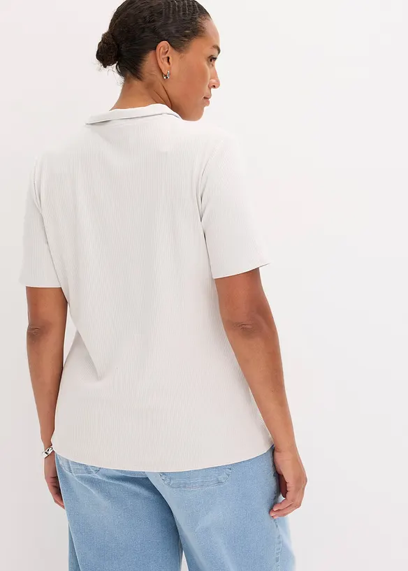 Poloshirt in een viscosemix, bonprix
