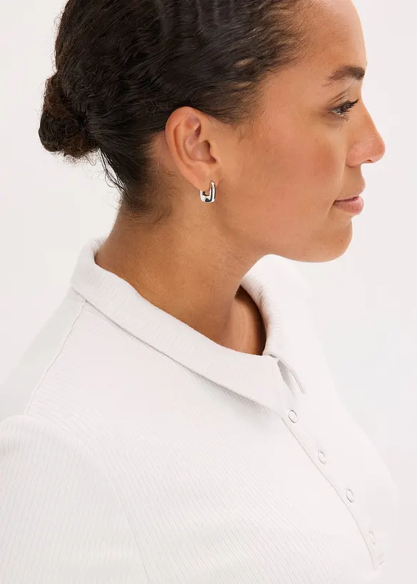 Poloshirt in een viscosemix, bonprix