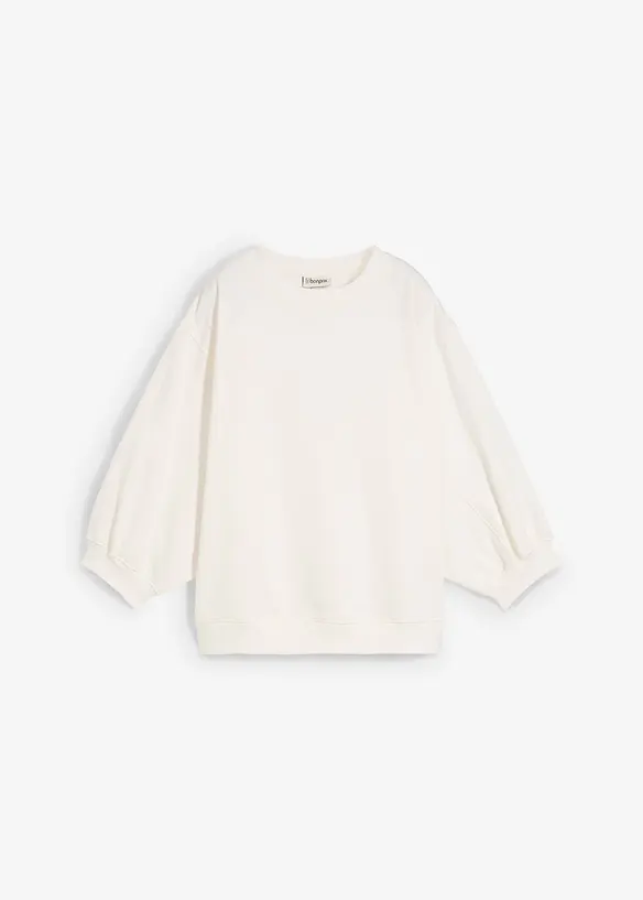Oversized sweater van katoen, bonprix