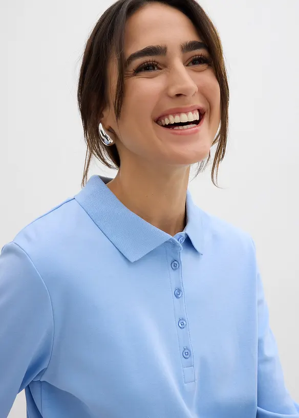 Poloshirt van zwaar biologisch katoen, bonprix