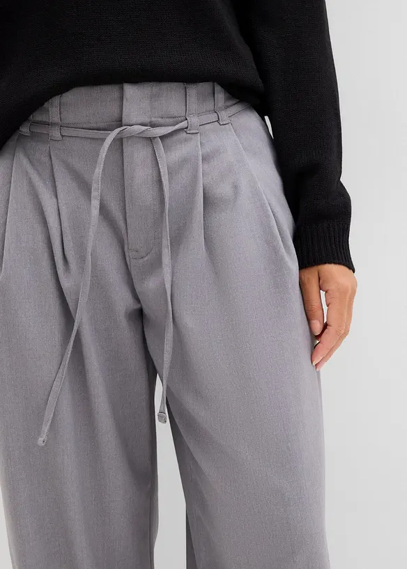 Bandplooibroek met ceintuur, bonprix