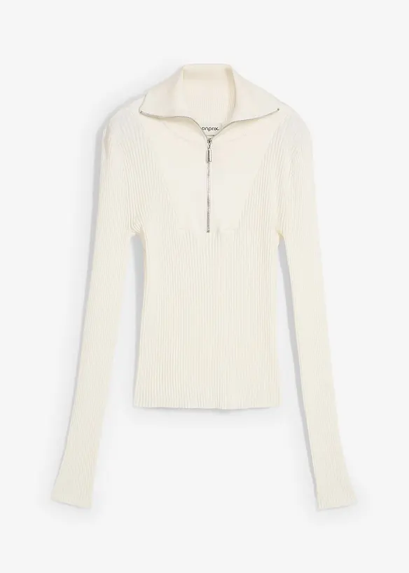 Geribd shirt in een zachte viscosemix, bonprix