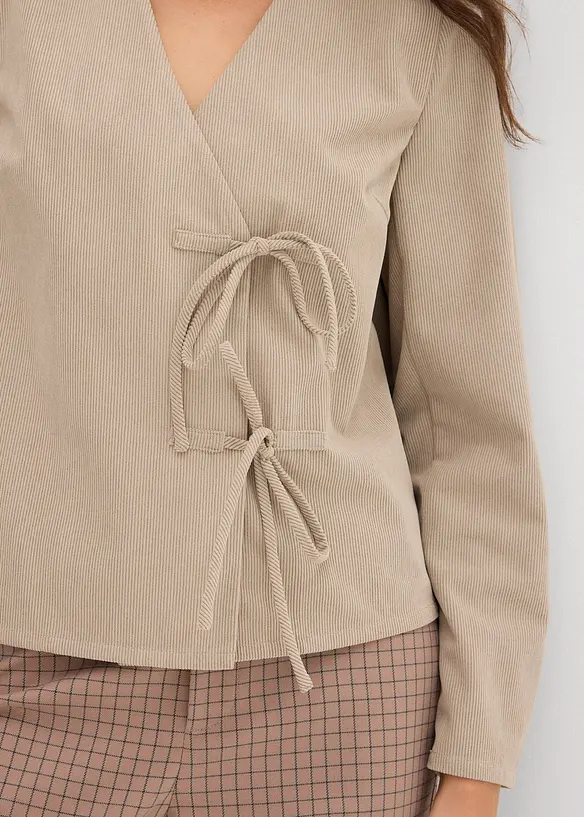 Blouse in een fijne ribstructuur, bonprix