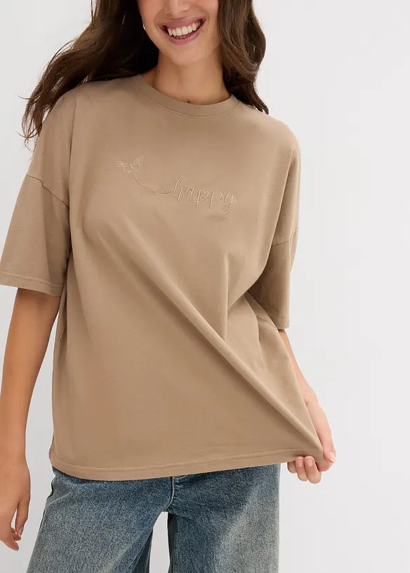 Oversized shirt van puur biologisch katoen, bonprix