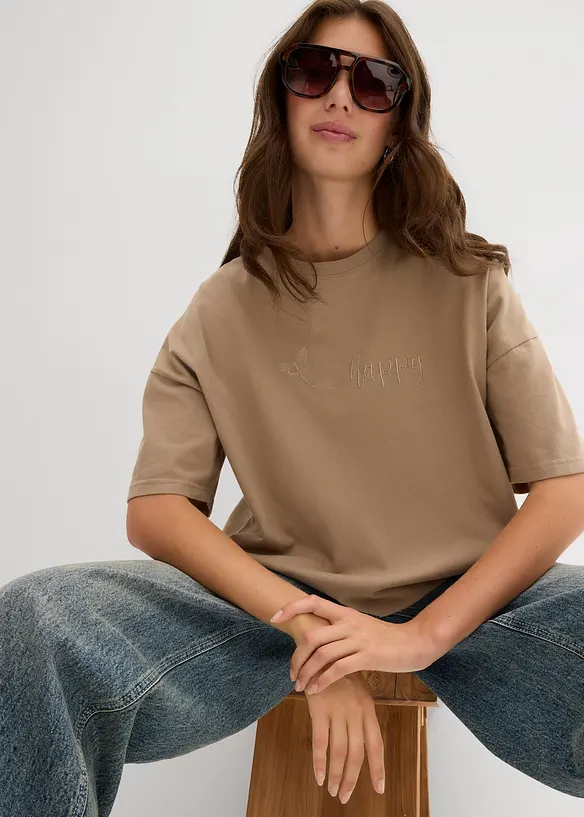 Oversized shirt van puur biologisch katoen, bonprix
