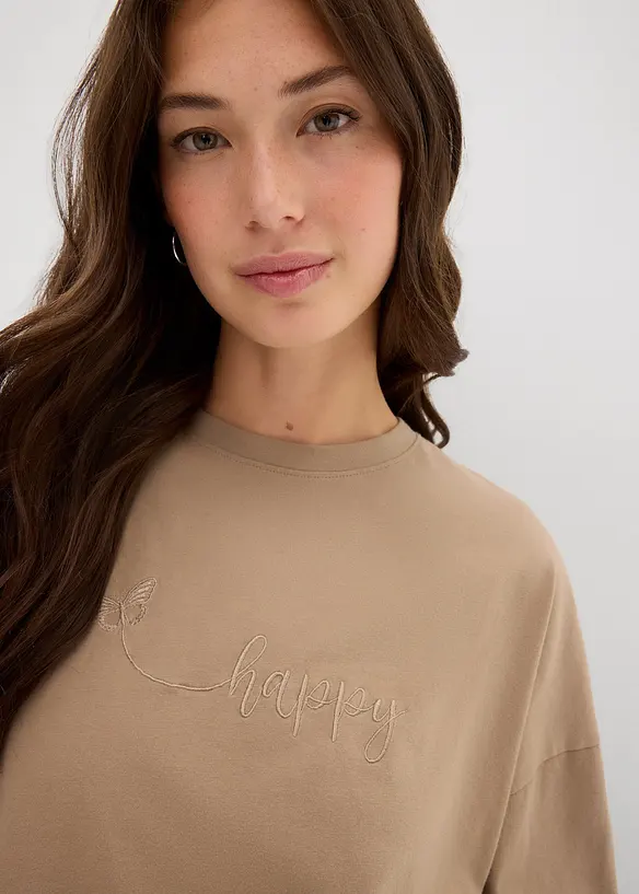 Oversized shirt van puur biologisch katoen, bonprix