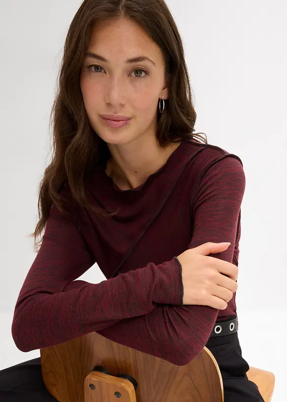 Longsleeve in een zachte viscosemix, bonprix