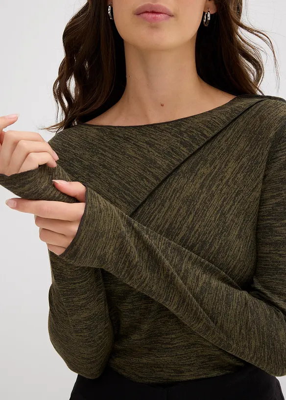 Longsleeve in een zachte viscosemix, bonprix