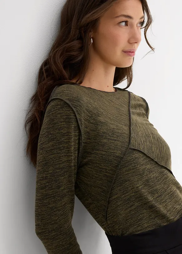 Longsleeve in een zachte viscosemix, bonprix