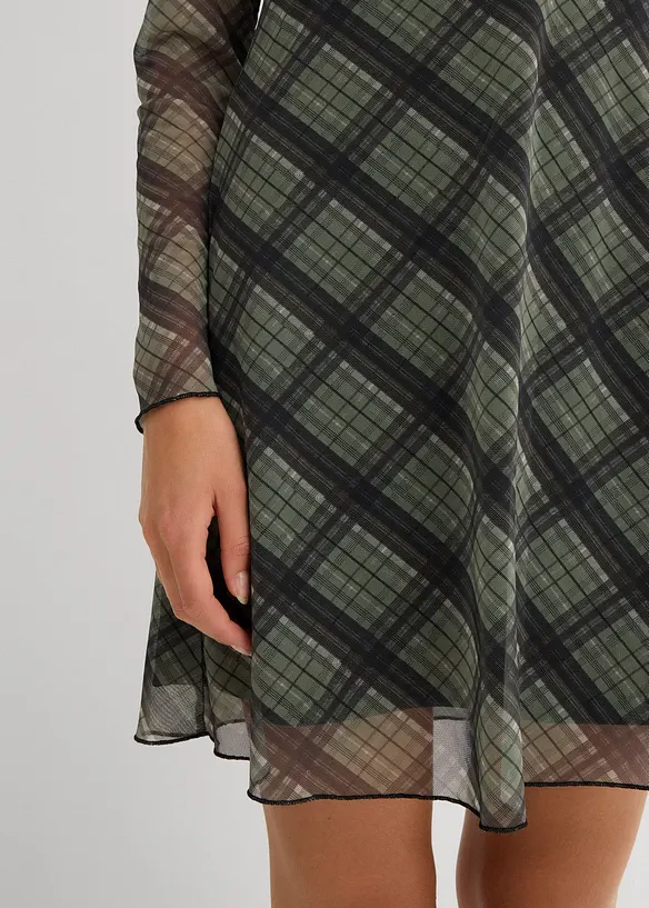 Mini jurk van fijn mesh, bonprix
