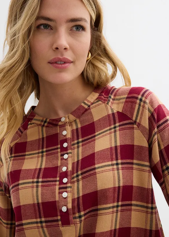Tuniek van flanel, bonprix
