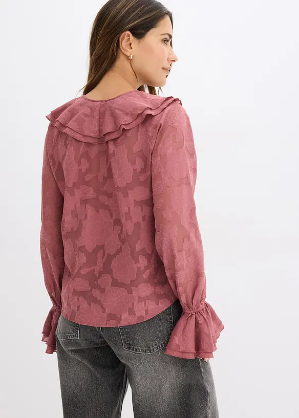 Licht transparante chiffonblouse, bonprix
