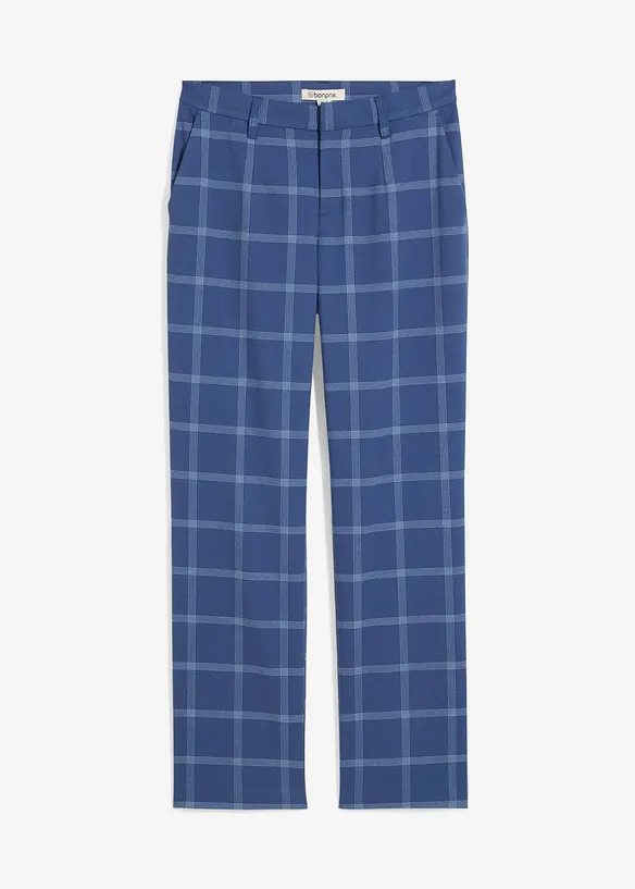 Geruite chino broek, bonprix