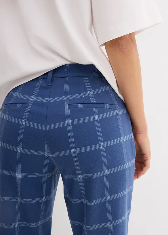 Geruite chino broek, bonprix