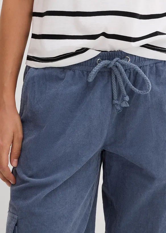 Corduroy broek in barrel-vorm, bonprix