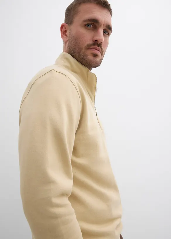 Sweater met schipperskraag van puur biologisch katoen, bonprix