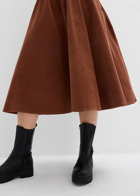 Corduroy rok van katoenmix, bonprix
