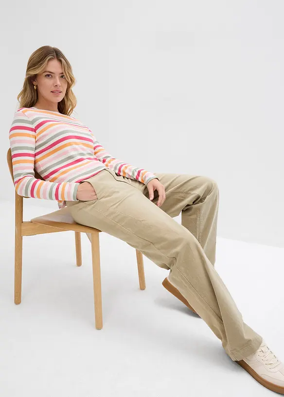 Corduroy broek in een katoenmix, bonprix