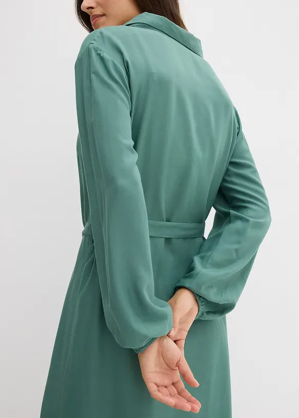 Midi jurk van soepele viscose, bonprix